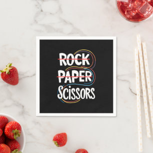 Rock Paper Scissan Lesbian Funny Gay Pride LGBT Serviette
