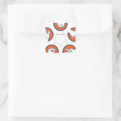 Rock Paper Scissard Lizard Spock Quadratischer Aufkleber (Tasche)