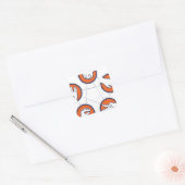 Rock Paper Scissard Lizard Spock Quadratischer Aufkleber (Umschlag)