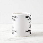 Rock Paper Scissor Fist Punch Funny Mug Kaffeetasse (Mittel)