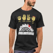 Rock Paper Scissor Table Saw Woodwork T-Shirt (Vorderseite)