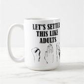 Rock Paper Scissor Tasse (Links)