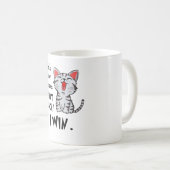 Rock Paper Scissor Throat Punch I Win Cat F Kaffeetasse (VorderseiteRechts)