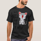 Rock Paper Scissor Throat Punch I Win Cat F T-Shirt (Vorderseite)