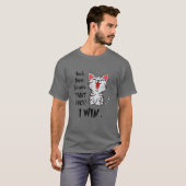 Rock Paper Scissor Throat Punch I Win Catt Funny T-Shirt (Vorne ganz)