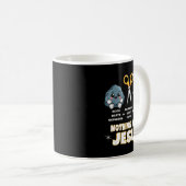 Rock Paper Scissors But Nothing Beats Jesus Funny  Kaffeetasse (VorderseiteRechts)