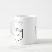 Rock Paper Scissors Funny Pocket Cat Pfeffer Liebh Kaffeetasse (Vorderseite Links)