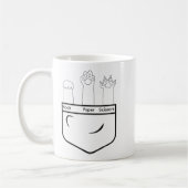 Rock Paper Scissors Funny Pocket Cat Pfeffer Liebh Kaffeetasse (Links)
