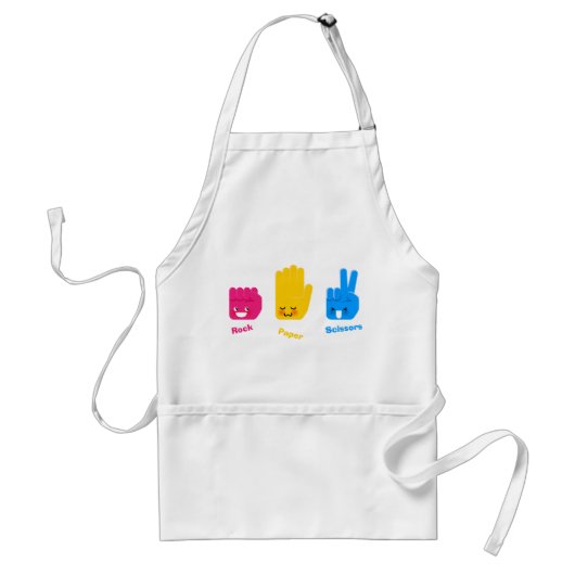 Rock, Paper, Scissors Game Apron Schürze (Vorne)