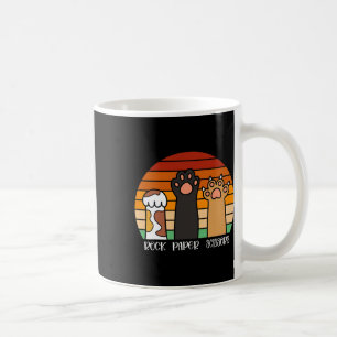 Rock Paper Scissors Game Kitten Lover Animal Paws Kaffeetasse