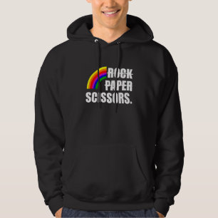 Rock Paper Scissors Gay Lesbian Pride Rainbow LGBT Hoodie