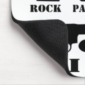 Rock Paper Scissors Gun I Win Mousepad (Ecke)