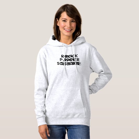 rock paper scissors hoodie (Vorne ganz)