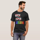 Rock Paper Scissors Lesbian Couple Lgbtq Pride Mon T-Shirt (Vorne ganz)