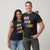 Rock Paper Scissors Lesbian Couple Lgbtq Pride Mon T-Shirt (Unisex)