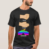 Rock Paper Scissors Lgbtq+ Pride Month Alud T-Shirt (Vorderseite)