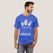 Rock Paper Scissors Like Adults retro T-Shirt (Vorne ganz)