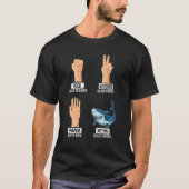 Rock Paper Scissors Nothing Beats Sharks T-Shirt (Vorderseite)