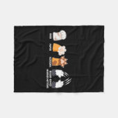 Rock Paper Scissors Razor Tipped Murder Mittens Fu Fleecedecke (Vorderseite (Horizontal))