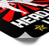 Rock Paper Scissors Taekwondo Karate Poster (Ecke)