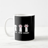 Rock Paper Scissy Cat Paws Game Niedlich Paw Funny Kaffeetasse (Links)