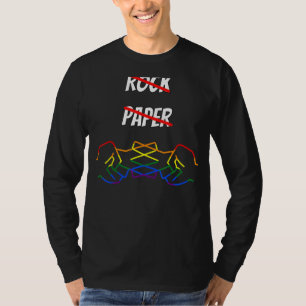 Rock Paper Scissy Lesbian Gir T-Shirt