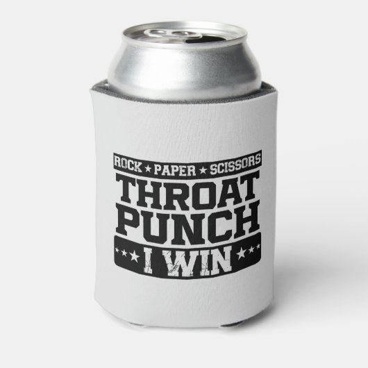Rock Paper Scissy Throat Punch I Win, Funny Dosenkühler (Kanne Rückseite)