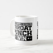 Rock Paper Scissy Throat Punch I Win, Funny Kaffeetasse (Vorderseite Links)