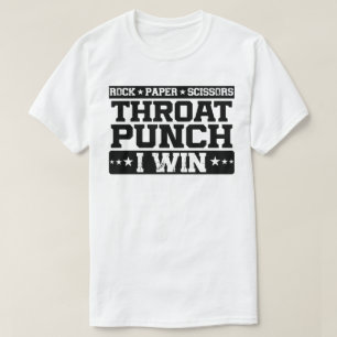 Rock Paper Scissy Throat Punch I Win, Funny T-Shirt