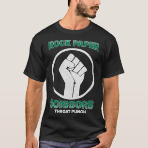 Rock Paper Scissy Throat Punch I Win T-Shirt