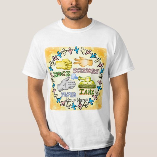 Rock Paper Tank T-Shirt (Vorderseite)
