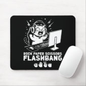 Rock Papier Schere Flashbang Katzen Meme Mousepad (Mit Mouse)