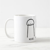 Rock, Papier, Schere Kaffeetasse (Links)