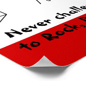 Rock, Papier, Schere NINJA! Poster (Ecke)