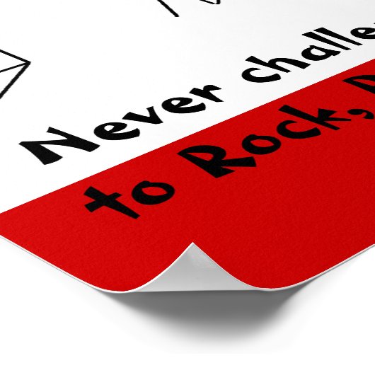 Rock, Papier, Schere NINJA! Poster (Ecke)