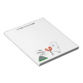 Rock, Papier, Schere Notizblock (angewinkelt)