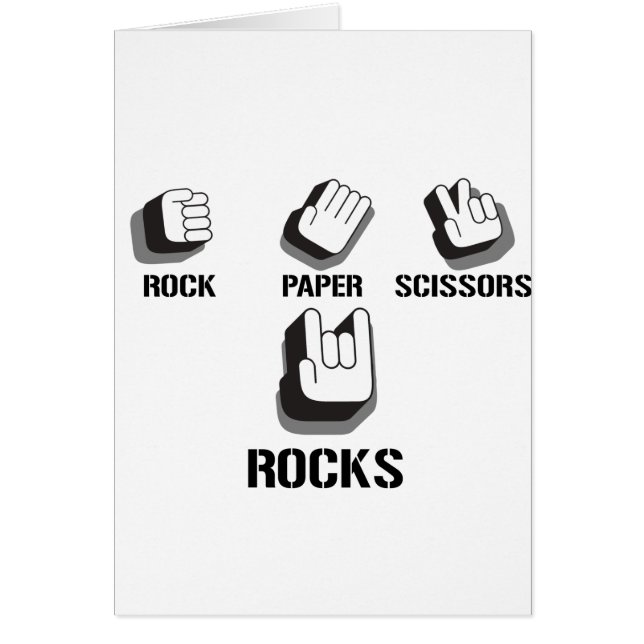 Rock-Papierscheren Emo alternativer Schmutz-Rock (Vorne)