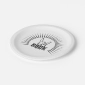 Rock Pappteller (Schrägansicht)