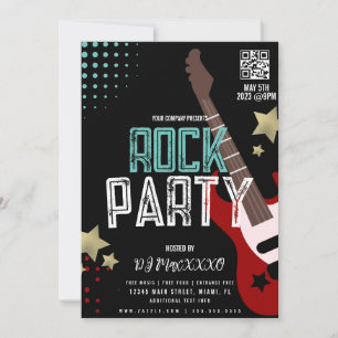 Rock Party Festival DJ Party Bar Club Flyer  Einladung