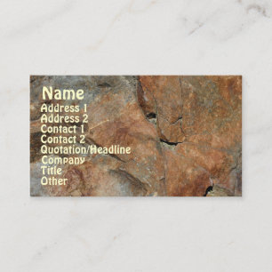 Rock Pattern Nature Business Card Visitenkarte