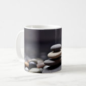 Rock Pebble Sand Tranquil Friedlich Kaffeetasse (Vorderseite Links)