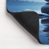 Rock Pebble Sand Tranquil Friedlich Mousepad (Ecke)