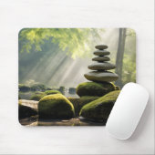 Rock Pebble Sand Tranquil Friedlich Mousepad (Mit Mouse)