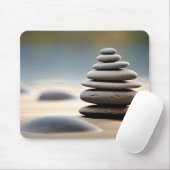 Rock Pebble Sand Tranquil Friedlich Mousepad (Mit Mouse)