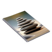 Rock Pebble Sand Tranquil Friedlich Notizblock (Rechte Seite)