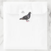 Rock Pigeon Quadratischer Aufkleber (Tasche)