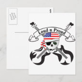 Rock Pirate USA Style Postkarte (Vorne/Hinten)