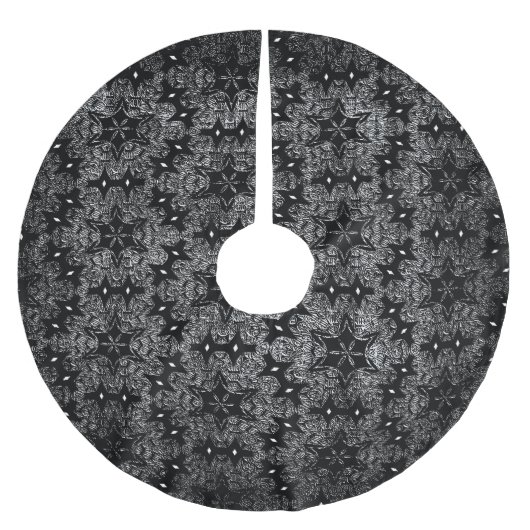 Rock Polyester Weihnachtsbaumdecke (Vorderseite)