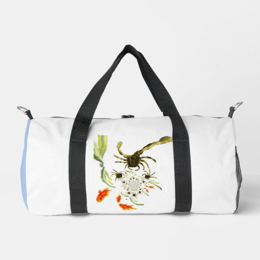 Rock Pool Funny Crabs Fischen Personalisiert Duffle Bag (Vorderseite)