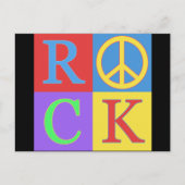 Rock Pop Art Design Postkarte (Vorderseite)